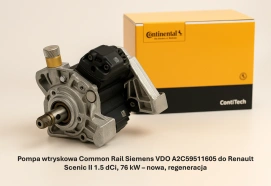 Pompa wtryskowa Common Rail Siemens VDO A2C59511605 do Renault Scenic II 1.5 dCi, 76 kW – nowa, regeneracja