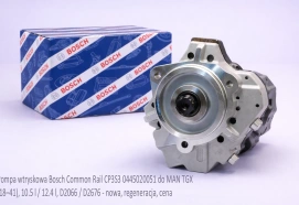 Pompa wtryskowa Bosch Common Rail CP3S3 0445020051 do MAN TGX (18–41), 10.5 l / 12.4 l, D2066 / D2676 - nowa, regeneracja, cena