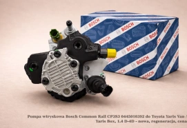 Pompa wtryskowa Bosch Common Rail CP3S3 0445010392 do Toyota Yaris Van / Yaris Box, 1.4 D-4D - nowa, regeneracja, cena