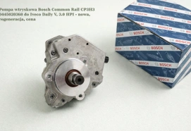 Pompa wtryskowa Bosch Common Rail CP3H3 0445020368 do Iveco Daily V, 3.0 HPI - nowa, regeneracja, cena