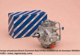 Pompa wtryskowa Bosch Common Rail CP3S3 0445020122 do Komatsu WA250-6 - 6.69 l - nowa, regeneracja, cena