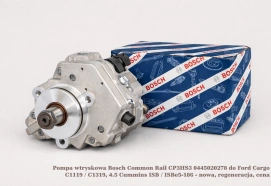 Pompa wtryskowa Bosch Common Rail CP3HS3 0445020278 do Ford Cargo C1119 / C1319, 4.5 Cummins ISB / ISBe5-186 - nowa, regeneracja, cena