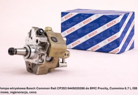 Pompa wtryskowa Bosch Common Rail CP3S3 0445020286 do BMC Procity, Cummins 6.7 l, ISB - nowa, regeneracja, cena