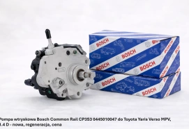 Pompa wtryskowa Bosch Common Rail CP3S3 0445010047 do Toyota Yaris Verso MPV, 1.4 D - nowa, regeneracja, cena