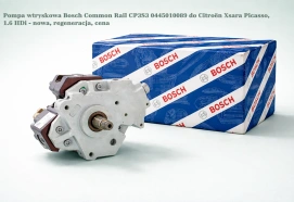 Pompa wtryskowa Bosch Common Rail CP3S3 0445010089 do Citroën Xsara Picasso, 1.6 HDi - nowa, regeneracja, cena