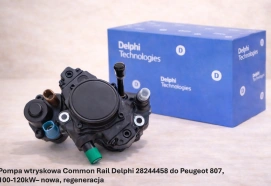 Pompa wtryskowa Common Rail Delphi 28244458 do Peugeot 807, 100-120kW– nowa, regeneracja