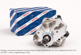 Pompa wtryskowa Bosch Common Rail CP3S3 0445020223 do New Holland T6.155 CVT, 4.5 FPT - nowa, regeneracja, cena
