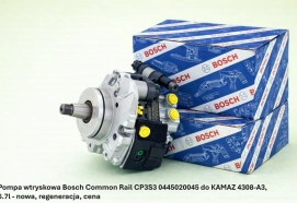 Pompa wtryskowa Bosch Common Rail CP3S3 0445020045 do KAMAZ 4308, 6.7l - nowa, regeneracja, cena