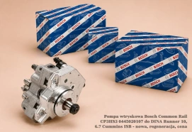 Pompa wtryskowa Bosch Common Rail CP3HS3 0445020107 do DINA Runner 10, 6.7 Cummins ISB - nowa, regeneracja, cena