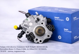 Pompa wtryskowa Common Rail Delphi 28343145 do Mercedes-Benz C-Class C300, 2.2 BlueTEC HYBRID, 170 kW – nowa, regeneracja