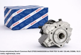 Pompa wtryskowa Bosch Common Rail CP3S3 0445020208 do MAN TGX 18.440 / 26.440, D2066, 10.5 l - nowa, regeneracja, cena