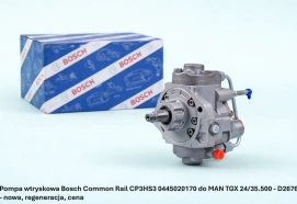 Pompa wtryskowa Bosch Common Rail CP3HS3 0445020170 do MAN TGX 24/35.500 - D2676 - nowa, regeneracja, cena