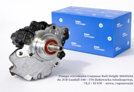 Pompa wtryskowa Common Rail Delphi 28435244 do JCB Loadall 540 - 170 (ładowarka teleskopowa), 74,2 - 93 kW – nowa, regeneracja