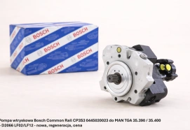 Pompa wtryskowa Bosch Common Rail CP3S3 0445020023 do MAN TGA 35.390 / 35.400 – D2066 LF02/LF12 - nowa, regeneracja, cena