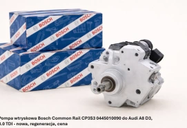 Pompa wtryskowa Bosch Common Rail CP3S3 0445010090 do Audi A8 D3, 3.0 TDI - nowa, regeneracja, cena