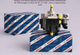 Pompa wtryskowa Bosch Common Rail CP3S3 0445010125 do Volkswagen Crafter 30-35, 2.5 TDI - nowa, regeneracja, cena