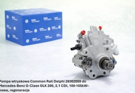 Pompa wtryskowa Common Rail Delphi 28302059 do Mercedes-Benz G-Class GLK 200, 2.1 CDI, 100-105kW– nowa, regeneracja