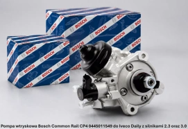 Pompa wtryskowa Bosch Common Rail CP4 0445011549 do Iveco Daily z silnikami 2.3 oraz 3.0 - nowa, regeneracja, cena