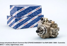Pompa wtryskowa Bosch Common Rail CP3HS3 0445020317 do RAM 2500 / 3500 - Cummins ISB 6.7 – nowa, regeneracja, cena