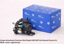 Pompa wtryskowa Common Rail Delphi 28214973 do Renault Scenic III, 78kW– nowa, regeneracja