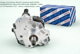 Pompa wtryskowa Bosch Common Rail CP3S3 0445020030 do Chevrolet Silverado 2500HD / 3500, 6.6 V8 Duramax LLY - nowa, regeneracja, cena