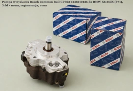 Pompa wtryskowa Bosch Common Rail CP3S3 0445010126 do BMW X6 35dX (E71), 3.0d - nowa, regeneracja, cena
