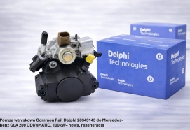 Pompa wtryskowa Common Rail Delphi 28343143 do Mercedes-Benz GLA 200 CDI/4MATIC, 100kW– nowa, regeneracja