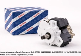 Pompa wtryskowa Bosch Common Rail CP3S3 0445020203 do MAN TGM 12/13/15/18/26.280, D0836, 6.9 l - nowa, regeneracja, cena