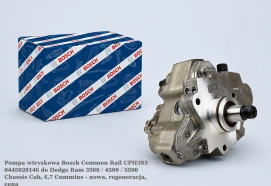 Pompa wtryskowa Bosch Common Rail CPH3S3 0445020146 do Dodge Ram 3500 / 4500 / 5500 Chassis Cab, 6.7 Cummins - nowa, regeneracja, cena