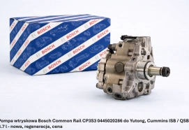 Pompa wtryskowa Bosch Common Rail CP3S3 0445020286 do Yutong, Cummins ISB / QSB 6.7 l - nowa, regeneracja, cena