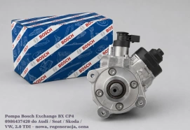 Pompa Bosch Exchange BX CP4 0986437420 do Audi / Seat / Skoda / VW, 2.0 TDI – nowa, regeneracja, cena