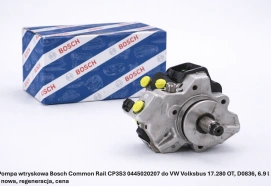 Pompa wtryskowa Bosch Common Rail CP3S3 0445020207 do VW Volksbus 17.280 OT, D0836, 6.9 l - nowa, regeneracja, cena