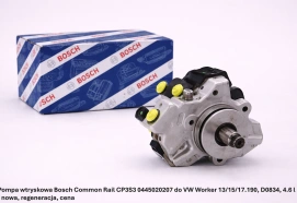 Pompa wtryskowa Bosch Common Rail CP3S3 0445020207 do VW Worker 13/15/17.190, D0834, 4.6 l - nowa, regeneracja, cena