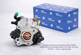 Pompa wtryskowa Common Rail Delphi 28447441 do Mercedes-Benz CLS 220, 2.2 CDI, 125 kW – nowa, regeneracja