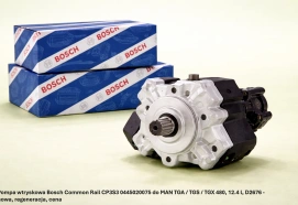 Pompa wtryskowa Bosch Common Rail CP3S3 0445020075 do MAN TGA / TGS / TGX 480, 12.4 l, D2676 - nowa, regeneracja, cena