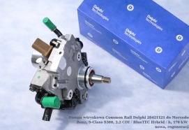 Pompa wtryskowa Common Rail Delphi 28421121 do Mercedes Benz, S-Class S300, 2.2 CDI / BlueTEC Hybrid / h, 170 kW – nowa, regeneracja