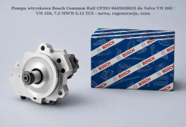 Pompa wtryskowa Bosch Common Rail CP3S3 0445020033 do Volvo VM 260 / VM 310, 7.2 MWM 6.12 TCE - nowa, regeneracja, cena
