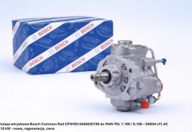 Pompa wtryskowa Bosch Common Rail CP3HS3 0445020156 do MAN TGL 7.160 / 8.160 – D0834 LFL AF, 118 kW - nowa, regeneracja, cena