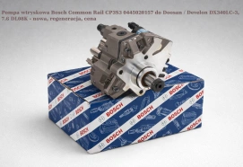 Pompa wtryskowa Bosch Common Rail CP3S3 0445020157 do Doosan / Develon DX340LC-3 – 7.6 DL08K - nowa, regeneracja, cena
