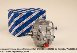 Pompa wtryskowa Bosch Common Rail CP3S3 0445020122 do Komatsu WA200PZ-6 - 4.5 l - nowa, regeneracja, cena