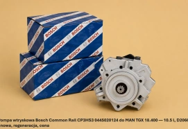 Pompa wtryskowa Bosch Common Rail CP3HS3 0445020124 do MAN TGX 18.400 — 10.5 l, D2066 - nowa, regeneracja, cena