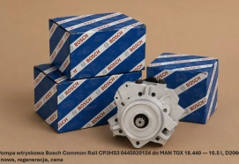 Pompa wtryskowa Bosch Common Rail CP3HS3 0445020124 do MAN TGX 18.440 — 10.5 l, D2066 - nowa, regeneracja, cena