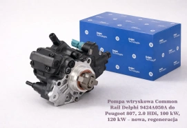 Pompa wtryskowa Common Rail Delphi 9424A050A do Peugeot 807, 2.0 HDi, 100 kW, 120 kW – nowa, regeneracja