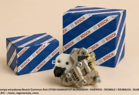 Pompa wtryskowa Bosch Common Rail CP3S3 0445020127 do DOOSAN / DAEWOO - DX380LC / DX380LCA - DL08, 7.64 l - nowa, regeneracja, cena