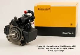 Pompa wtryskowa Common Rail Siemens VDO A2C59517049 do VW Polo V 1.6 TDI, 77 kW – nowa, regeneracja