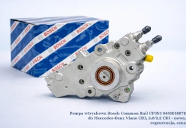 Pompa wtryskowa Bosch Common Rail CP3S3 0445010078 do Mercedes-Benz Viano CDI, 2.0/2.2 CDI - nowa, regeneracja, cena