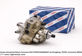 Pompa wtryskowa Bosch Common Rail CP3S3 0445020241 do Dongfeng / DCEC, Cummins ISDe6, 6.7 l - nowa, regeneracja, cena