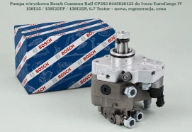 Pompa wtryskowa Bosch Common Rail CP3S3 0445020123 do Iveco EuroCargo IV 150E25 / 150E25FP / 150E25P, 6.7 Tector - nowa, regeneracja, cena
