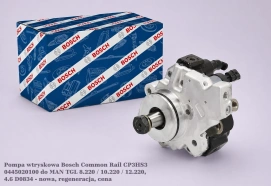 Pompa wtryskowa Bosch Common Rail CP3HS3 0445020100 do MAN TGL 8.220 / 10.220 / 12.220, 4.6 D0834 - nowa, regeneracja, cena