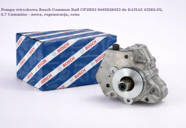 Pompa wtryskowa Bosch Common Rail CP3HS3 0445020453 do KAMAZ 43502-F6, 6.7 Cummins - nowa, regeneracja, cena